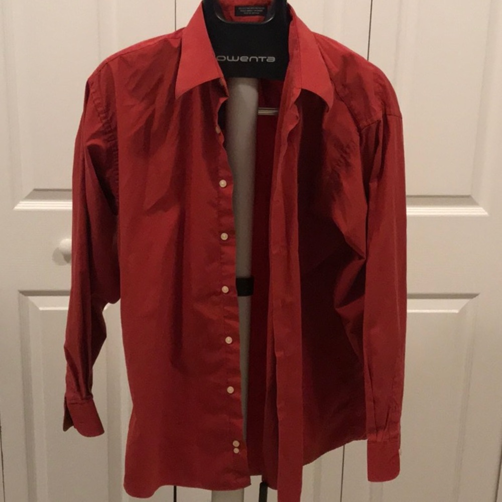 Red Button Down Shirt